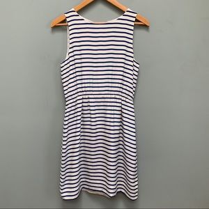 J. Crew Striped Sleeveless Silk dress